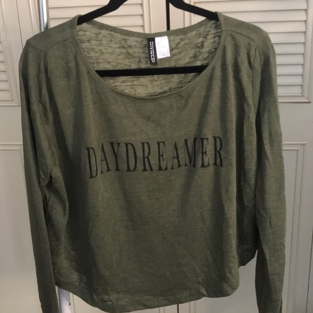 Long sleeve green shirt
